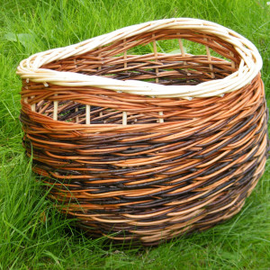 Willow basket Woven willow basket by Alex James