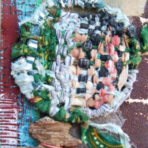 3D postcard A 3D postcard from found objects, mixed media, by Sue Murdoch