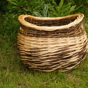 Woven willow basket by Alex James