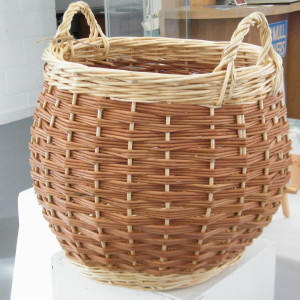 Willow Basket Woven willow basket by Alex James