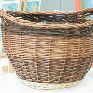 Willow Basket Woven willow basket by Alex James