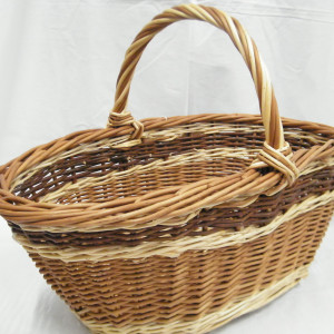 Willow Basket Woven willow basket by Alex James