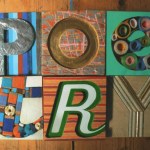 Poetry letter blocks Alphabet 3D wood-blocks by Brian Thomas