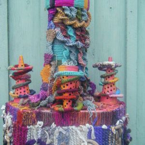 Firework Sculpture from found objects called 'Firework' by Sue Murdoch