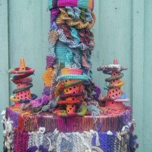 Firework Sculpture from found objects called 'Firework' by Sue Murdoch