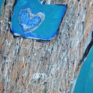 Lovers Mixed media painting called 'Lovers' by Brian Thomas